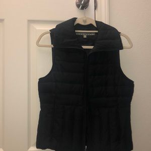 Black puffer vest